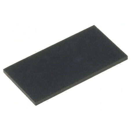 Picioruş autoadeziv negru din gumă H: 1mm W: 20mm L: 10mm | Electronic-mag.ro | Componente Electronice