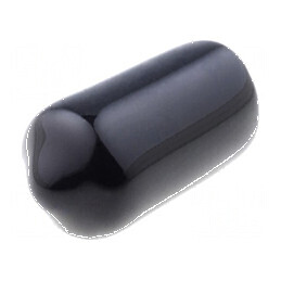 Cap de protecție Corp neagră PVC Soft Ø8,5mm L15mm | Electronic-mag.ro | Componente Electronice