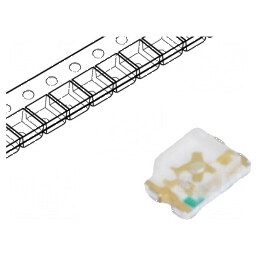 LED SMD 0805 Verde 360mcd 20mA 525nm | Electronic-mag.ro | Componente Electronice