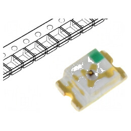 LED SMD 0805 roșie 90mcd 2x1,25x0,8mm 130° 20mA 620-640nm | Electronic-mag.ro | Componente Electronice