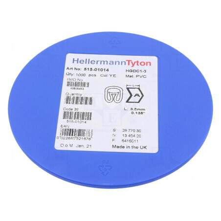 Marker PVC galben 1÷3mm, temperatură -65÷105°C, pentru marcaj | Electronic-mag.ro | Componente Electronice