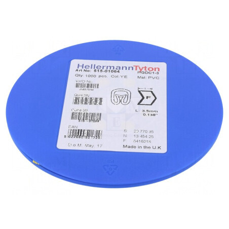 Markere Marcaj PVC Galben 1÷3mm -65÷105°C | Electronic-mag.ro | Componente Electronice