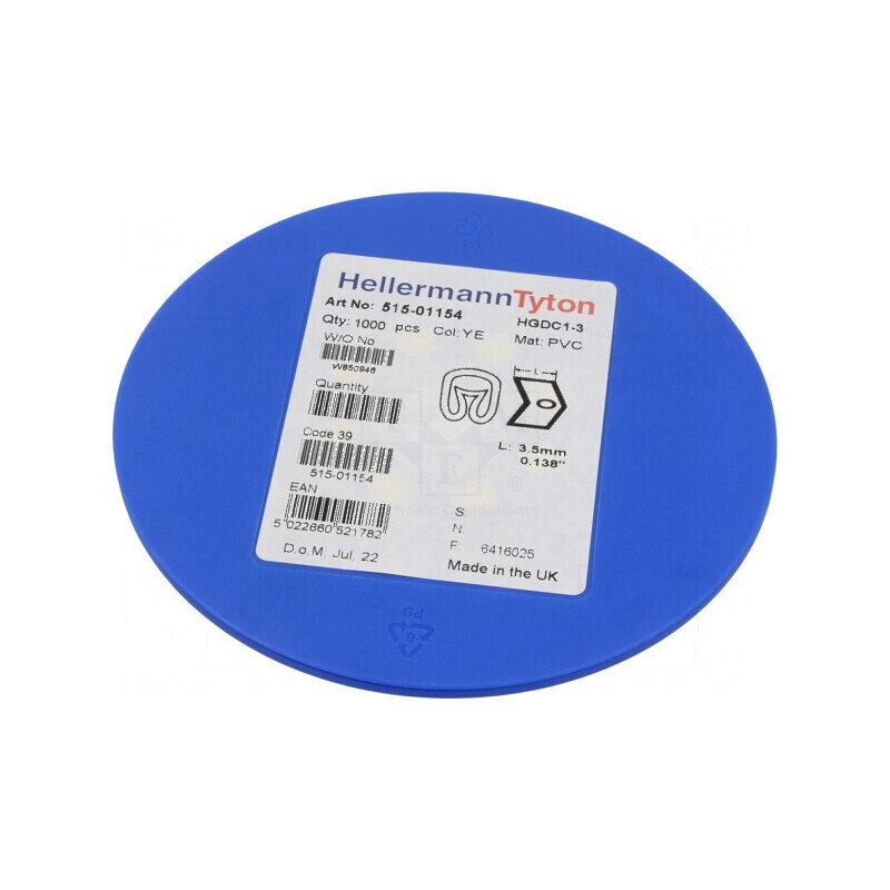 Markere Marcaj PVC Galben 1÷3mm -65÷105°C | Electronic-mag.ro | Componente Electronice