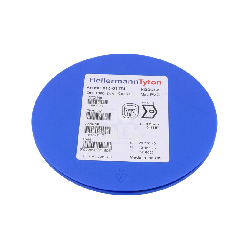 Marker de Marcaj PVC Galben 1-3mm 65-105°C | Electronic-mag.ro | Componente Electronice