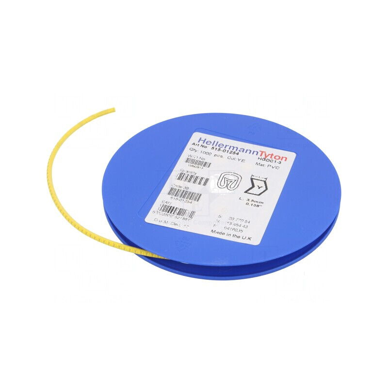 Markere Marcaj PVC Galben 1÷3mm -65÷105°C | Electronic-mag.ro | Componente Electronice Markere Marcaj PVC Galben 1÷3mm -65÷105°C | Electronic-mag.ro | Componente Electronice