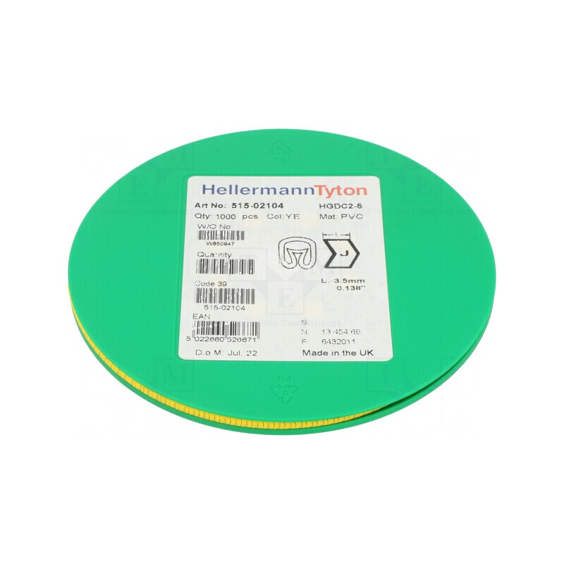 Markere Marcaj PVC Galben 2-5mm -65÷105°C prin Orificiu | Electronic-mag.ro | Componente Electronice Markere Marcaj PVC Galben 2-5mm -65÷105°C prin Orificiu | Electronic-mag.ro | Componente Electronice