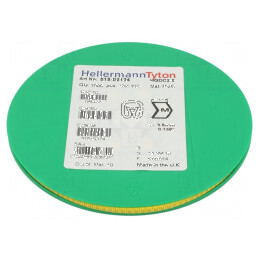 Markere Marcaj PVC Galben 2-5mm Temperatura -65÷105°C | Electronic-mag.ro | Componente Electronice