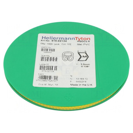 Markere Marcaj PVC Galben 2-5mm Temperatura -65÷105°C | Electronic-mag.ro | Componente Electronice