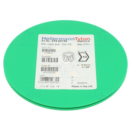 Markere Marcaj PVC Galben 2-5mm 65-105°C | Electronic-mag.ro | Componente Electronice