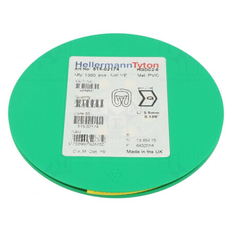 Markere Marcaj PVC Galben 2-5mm 65-105°C | Electronic-mag.ro | Componente Electronice