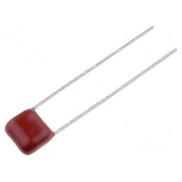 Condensator poliester 100nF 100VDC 5mm ±10% 7,5x7x4mm | Electronic-mag.ro | Componente Electronice