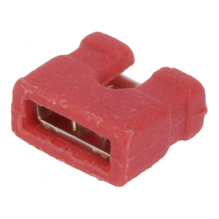 Conector şiruri pini jumper mamă deschis 2mm 1x2 roşie | Electronic-mag.ro | Componente Electronice
