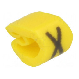 Markere Marcaj PVC Galben 2÷5mm 65÷105°C prin Orificiu | Electronic-mag.ro | Componente Electronice
