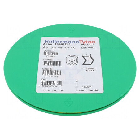 Markere Marcaj PVC galbenă 2-5mm 65-105°C | Electronic-mag.ro | Componente Electronice