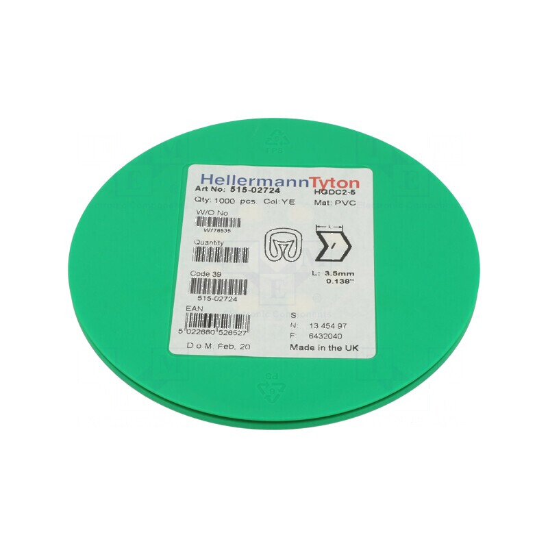 Markere Marcaj PVC galbenă 2÷5mm -65÷105°C | Electronic-mag.ro | Componente Electronice
