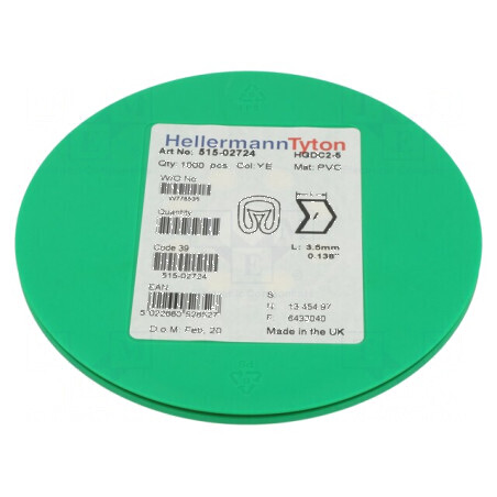 Markere Marcaj PVC galbenă 2÷5mm -65÷105°C | Electronic-mag.ro | Componente Electronice