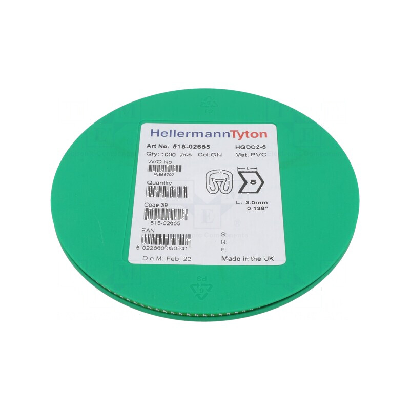 Markere Marcaj PVC Verde 5 2÷5mm -65÷105°C | Electronic-mag.ro | Componente Electronice