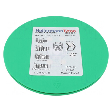 Markere Marcaj PVC Galben 2-5mm -65÷105°C | Electronic-mag.ro | Componente Electronice