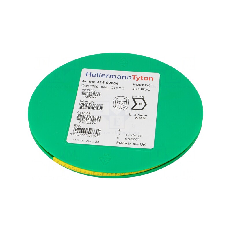 Markere Marcaj PVC Galben 2-5mm 65-105°C | Electronic-mag.ro | Componente Electronice Markere Marcaj PVC Galben 2-5mm 65-105°C | Electronic-mag.ro | Componente Electronice
