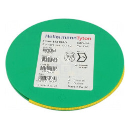 Markere Marcaj PVC galben 2-5mm 65-105°C | Electronic-mag.ro | Componente Electronice