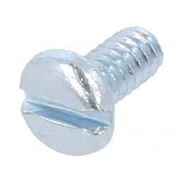 Şurub UNC 4-40x6,4 Cap Rotund Crestă Oţel Zincat | Electronic-mag.ro | Componente Electronice