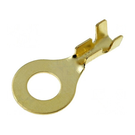 Terminal inelar M6 neizolat 0,8-2,5mm2 pentru cablu, crimpate | Electronic-mag.ro | Componente Electronice