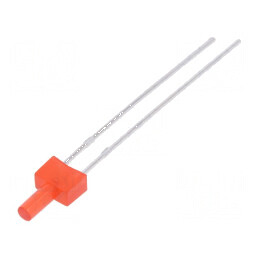 LED 2mm roșie 30-70 mcd 130° plat nr. term 2 | Electronic-mag.ro | Componente Electronice