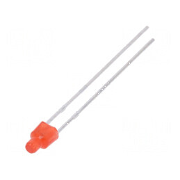 LED 2mm roșie 70-120mcd 150° plat, Nr. term 2 | Electronic-mag.ro | Componente Electronice