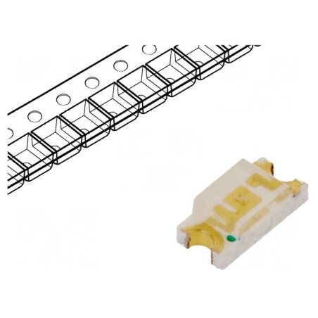 LED SMD 1206 Albastru 90-150mcd 3,2x1,6x1,1mm 120° 20mA 90mW | Electronic-mag.ro | Componente Electronice