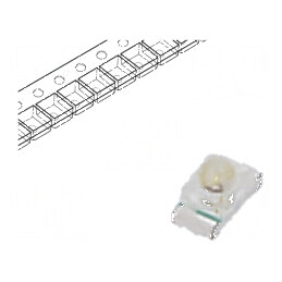 LED SMD 0603 roşie 200-400mcd 1,6x0,8x0,95mm 35° 20mA 60mW | Electronic-mag.ro | Componente Electronice