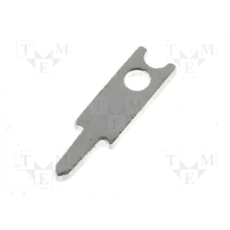Terminal plat 2,8mm 0,8mm tată THT alamă argintată | Electronic-mag.ro | Componente Electronice
