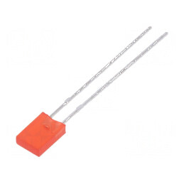 LED dreptunghiular roșu 5x2x7,15mm 70-120mcd 130° 20mA | Electronic-mag.ro | Componente Electronice
