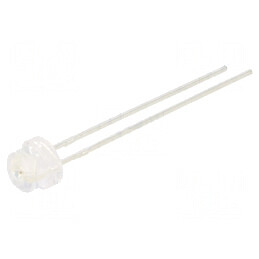 LED 4,8mm roșie 270mcd 100° convex | Electronic-mag.ro | Componente Electronice