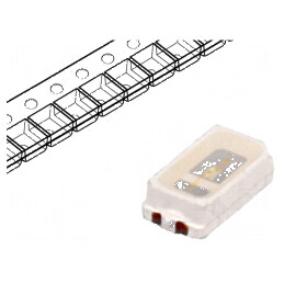 LED SMD 3014 Albastru PLCC2 700-900mcd 30mA 3x1,4x0,8mm 120° | Electronic-mag.ro | Componente Electronice