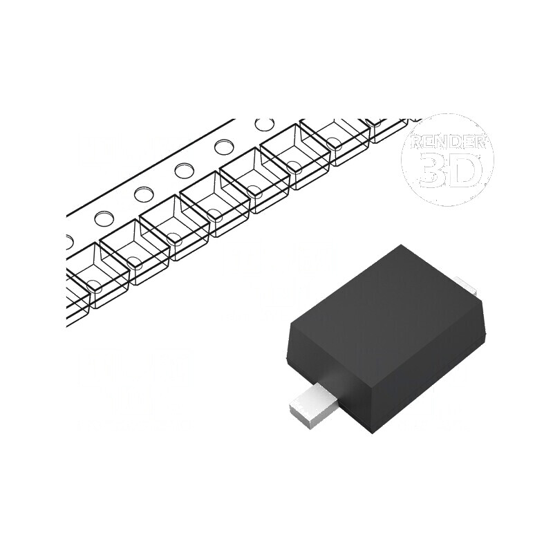 Diodă Zener 0,2W 3,6V SMD SOD323F - Rolă, Banda, O Singură Diodă | Electronic-mag.ro | Componente Electronice Diodă Zener 0,2W 3,6V SMD SOD323F - Rolă, Banda, O Singură Diodă | Electronic-mag.ro | Componente Electronice