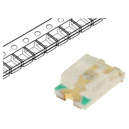 LED SMD 0805 Albastru 150-200mcd 2x1,25x0,68mm 120° 20mA | Electronic-mag.ro | Componente Electronice