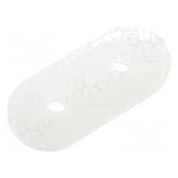Soclu izolant poliamidă naturală 11,2x5x1mm pentru cuart | Electronic-mag.ro | Componente Electronice