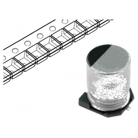 Condensator electrolitic SMD 2,2uF 50V Ø4x5,3mm ±20% 1000h | Electronic-mag.ro | Componente Electronice