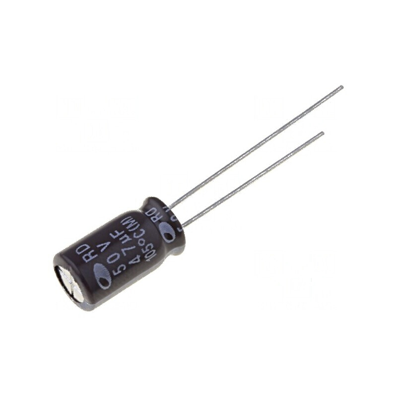 Condensator electrolitic THT 47uF 50VDC Ø6,3x11mm ±20% | Electronic-mag.ro | Componente Electronice Condensator electrolitic THT 47uF 50VDC Ø6,3x11mm ±20% | Electronic-mag.ro | Componente Electronice