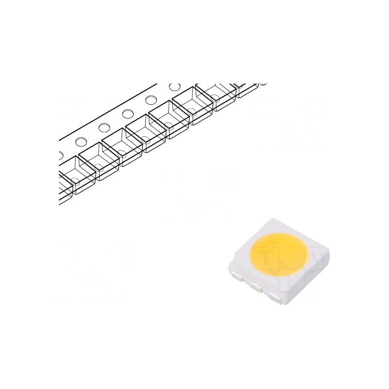 LED SMD 5050 PLCC6 Alb Cald 5300-10000mcd 2575-3040K 80 120° | Electronic-mag.ro | Componente Electronice