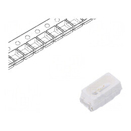 LED SMD 3014 PLCC2 Albastru 230-530mcd 3x1,32x1,4mm 120° | Electronic-mag.ro | Componente Electronice