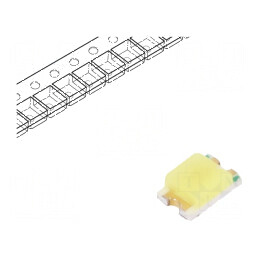 LED SMD 0805 Alb Rece 120-330mcd 140° 5mA 2.6-3.4V | Electronic-mag.ro | Componente Electronice