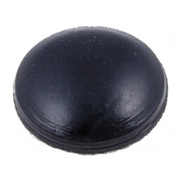 Picioruş autoadeziv negru din gumă 8mm x 2mm x 1mm | Electronic-mag.ro | Componente Electronice