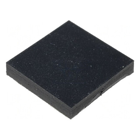 Picioruş autoadeziv negru din gumă 12,7mm x 12,7mm x 2,3mm | Electronic-mag.ro | Componente Electronice