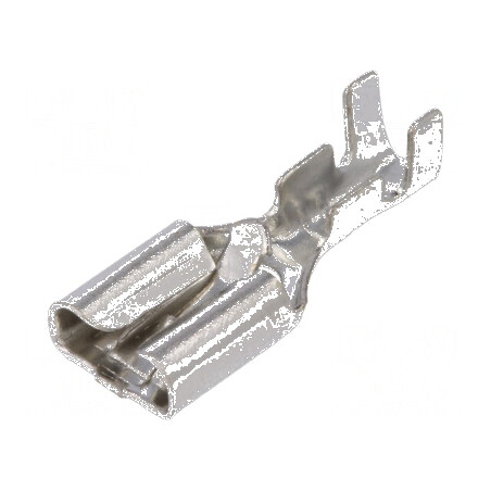 Terminal plat 6,3mm mamă 0,8mm 1÷1,5mm2 crimpat pe cablu | Electronic-mag.ro | Componente Electronice
