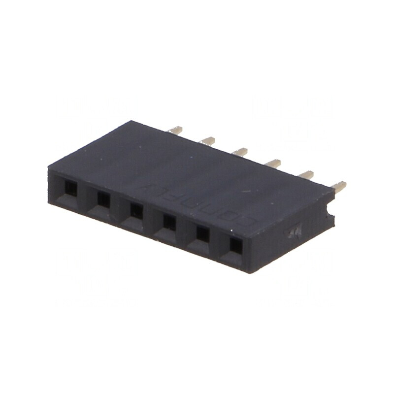 Conector șiruri pini soclu mamă 6 pini 2,54mm THT 1x6 | Electronic-mag.ro | Componente Electronice Conector șiruri pini soclu mamă 6 pini 2,54mm THT 1x6 | Electronic-mag.ro | Componente Electronice