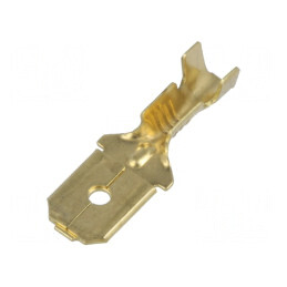 Terminal plat 6,3mm tată crimpat cablu 0,5-1,5mm2 | Electronic-mag.ro | Componente Electronice