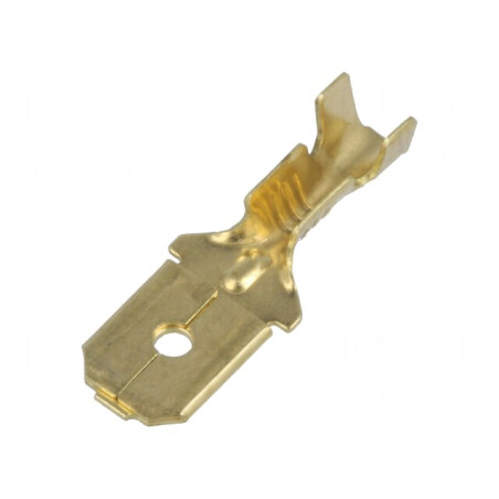 Terminal plat 6,3mm tată crimpat cablu 0,5-1,5mm2 | Electronic-mag.ro | Componente Electronice