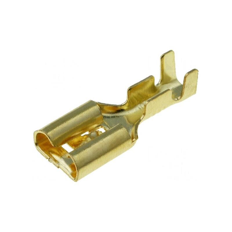 Terminal plat 6,3mm 1÷2,5mm² cu clichet mamă | Electronic-mag.ro | Componente Electronice