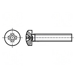 Şurub M1,6x8 Cap Rotund Phillips PH0 Oţel Zincat | Electronic-mag.ro | Componente Electronice